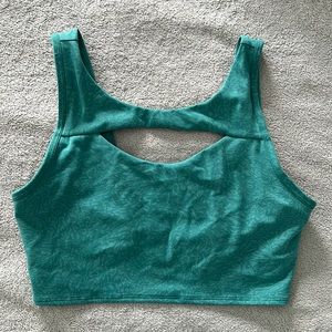 LULULEMON 10 sports bra green